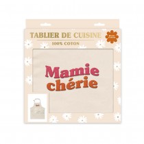 TABLIER CUISINE COTON BEIGE MAMIE CHÉRIE ADULTE