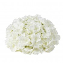 TÊTE HORTENSIA ARTIFICIELLE 27CM BLANC