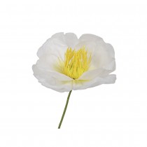 TIGE FLEUR ARTIFICIELLE 78CM BLANC