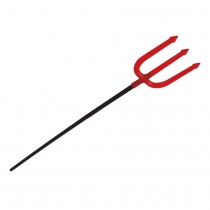 TRIDENT DIABLE PLASTIQUE 121CM FOURCHE ROUGE