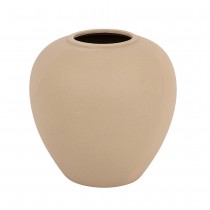 VASE BOULE CÉRAMIQUE 22CM BEIGE