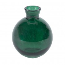 VASE BOULE VERRE 9X7.5CM 160ML VERT ANGLAIS