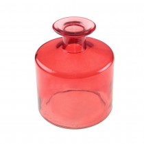 VASE VERRE 11X9CM ROUGE