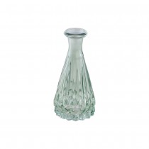 VASE VERRE FAÇONNÉ 5X10.7CM VERT SAUGE