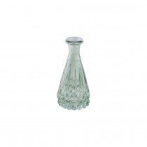 VASE VERRE FAÇONNÉ 6.8X14.5CM VERT SAUGE