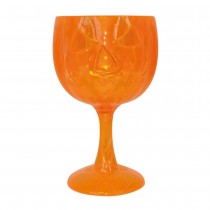 VERRE À PIED DÉCORATIF CITROUILLE 58CL 18CM ORANGE