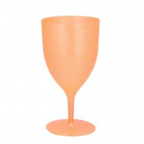 VERRE À PIED RÉUTILISABLE OPAQUE 35CL ORANGE