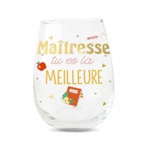 VERRE ROND MAÎTRESSE TU ES LA MEILLEURE 12CM