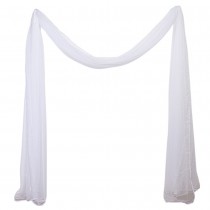 VOILE ARCHE DE CÉRÉMONIE 2X6.2M BLANC